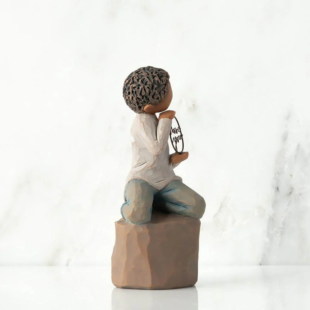 Willow Tree : "Love you too" Figurine - Darker Skin - Image 3
