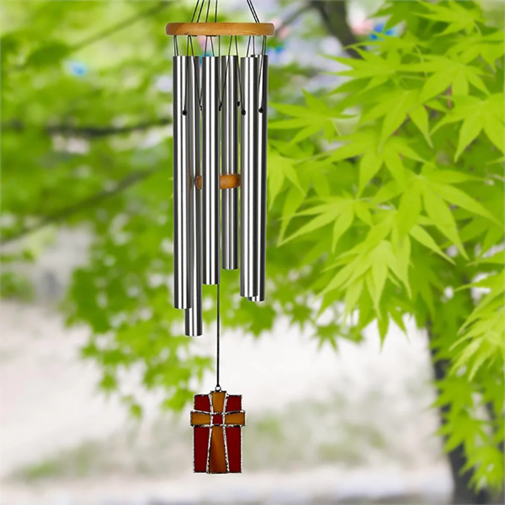 Woodstock Chimes : Amazing Grace Stained Glass Chime