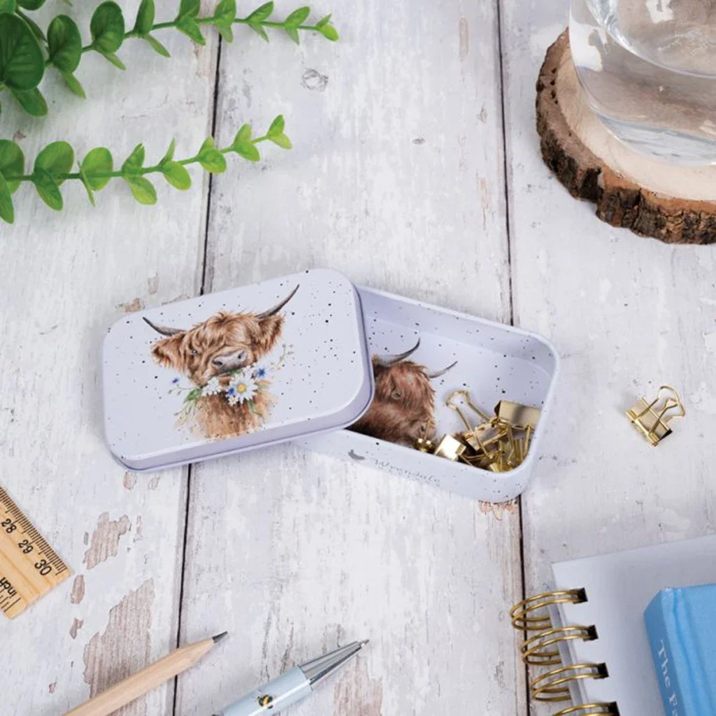 Wrendale : Daisy Coo' Highland Cow Mini Gift Tin - Image 2