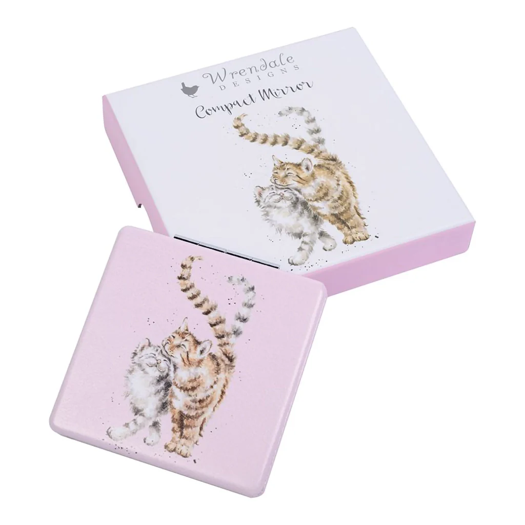 Wrendale Designs : Cat Compact Mirror - Feline Good - Image 2