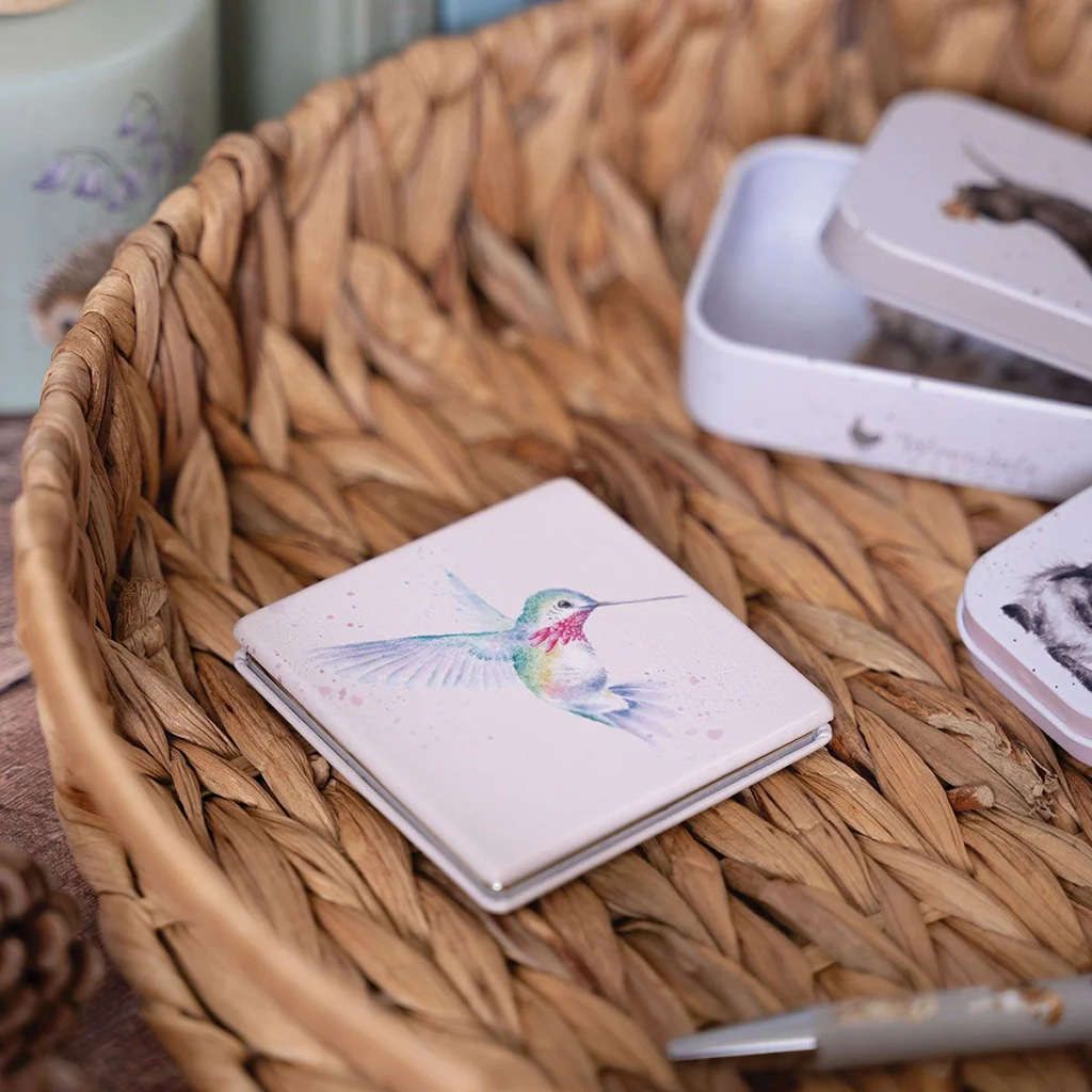 Wrendale Designs : Hummingbird Compact Mirror - Wisteria Wishes - Image 4