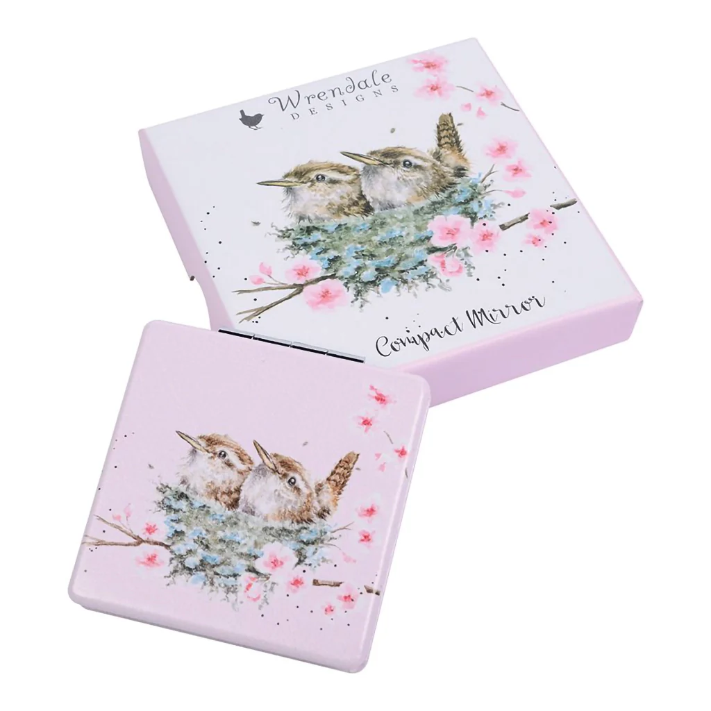 Wrendale Designs : Wren Compact Mirror - Home Tweet Home - Image 3
