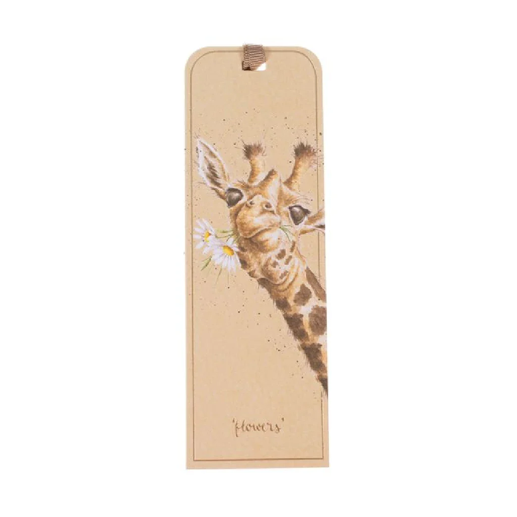 Wrendale : Flowers' Giraffe Bookmark