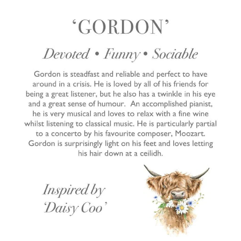 Wrendale : Gordon' Highland Cow Character - Image 3