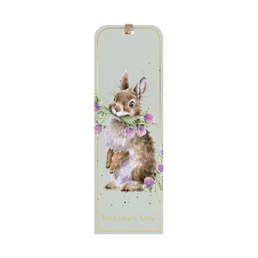 Wrendale : Head Clover Heels Rabbit Bookmark