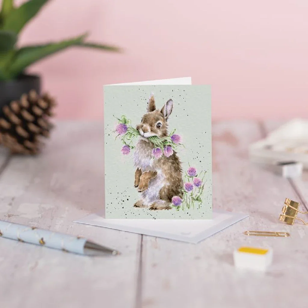 Wrendale : Head Clover Heels' Rabbit Gift Card - Image 2