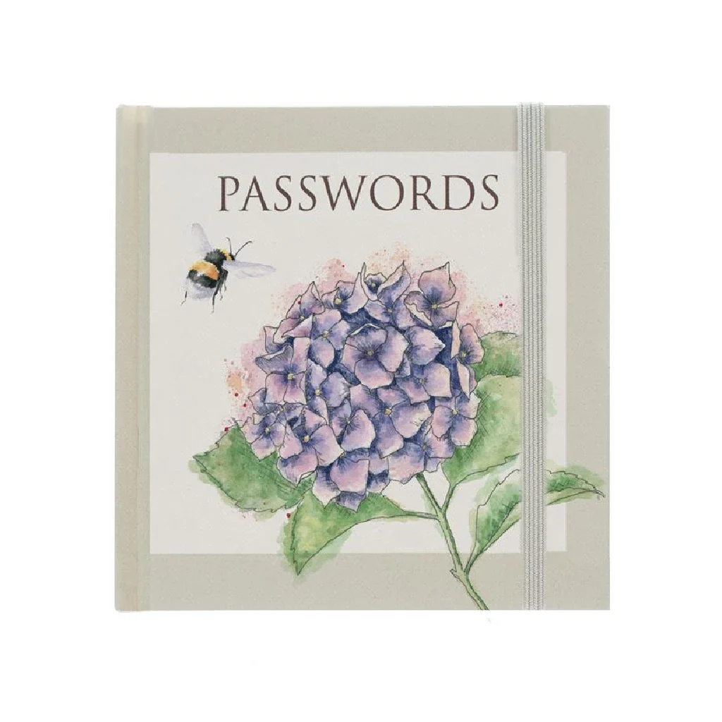 Wrendale : Hydrangea Bee Password Book