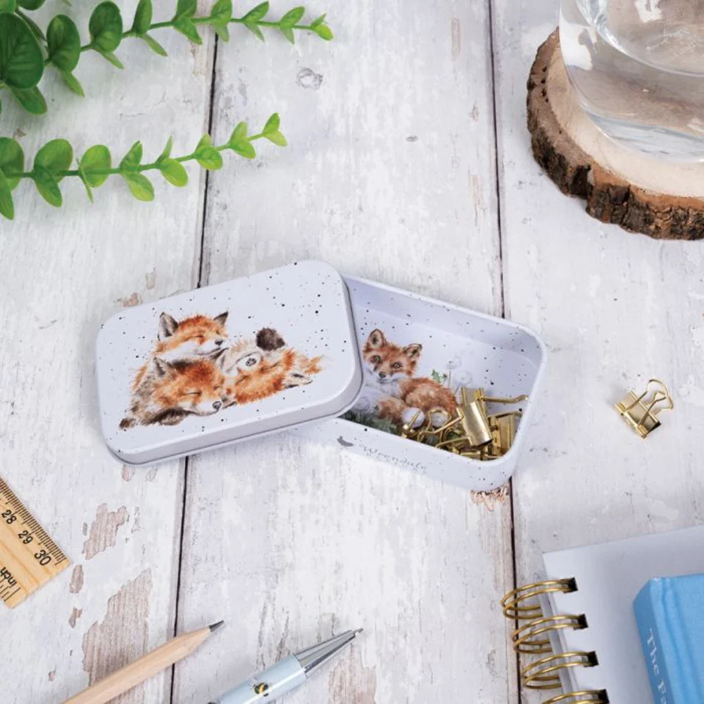 Wrendale : The Afternoon Nap' Fox Mini Gift Tin - Image 2