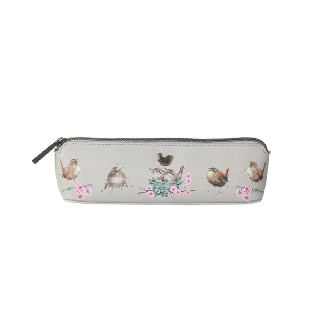 Wrendale : ‘Little Tweets’ Wren Brush Bag / Pencil Case