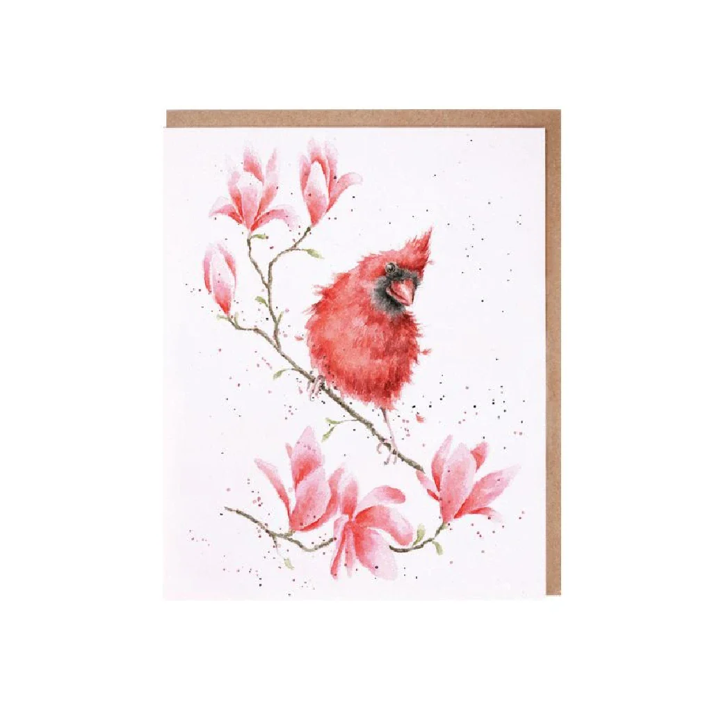 Wrendale : Magnolia' Cardinal Bird Card