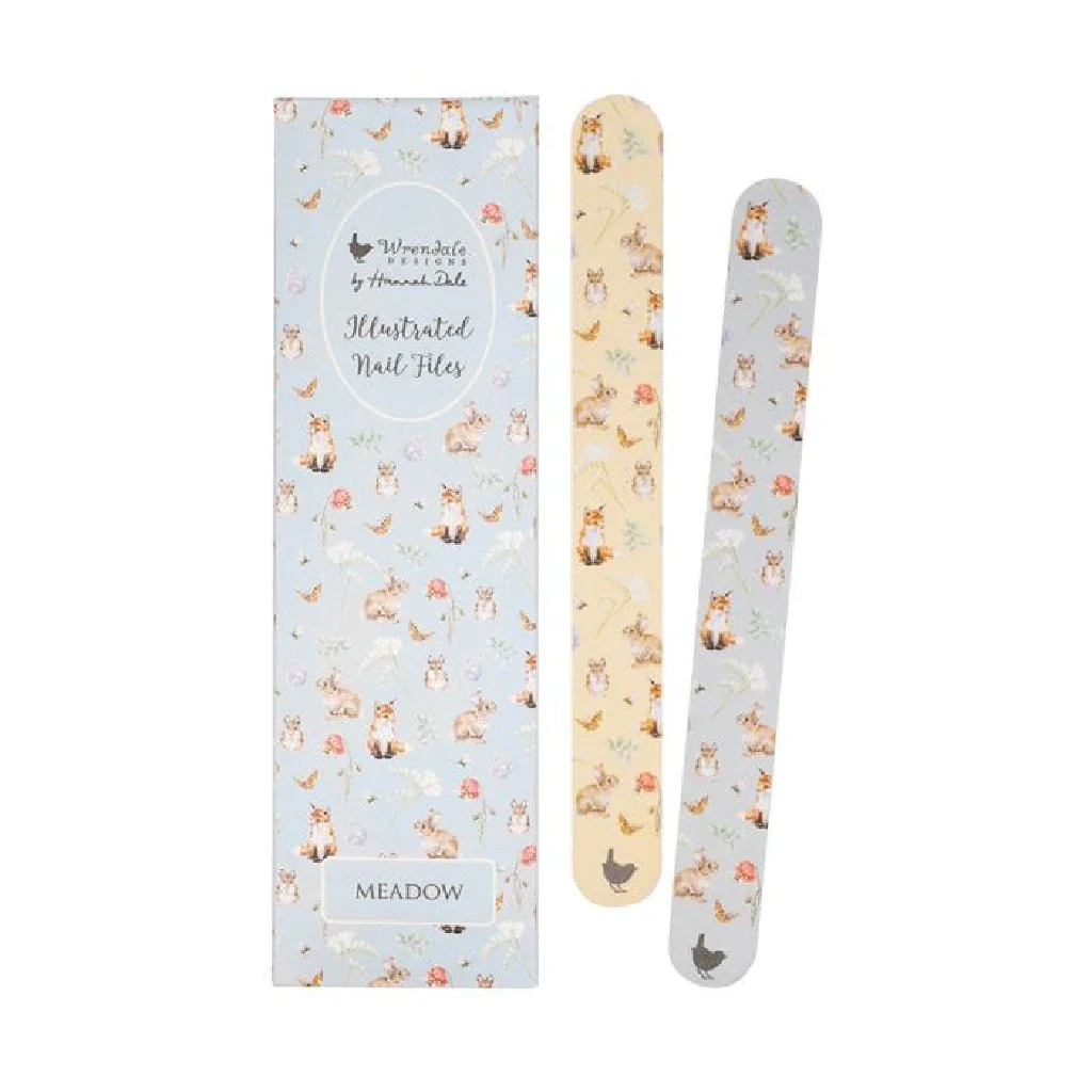 Wrendale : 'Meadow' Rabbit and Fox Nail File Set