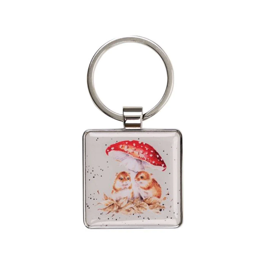 Wrendale : Mushroom in My Heart' Mouse Keychain