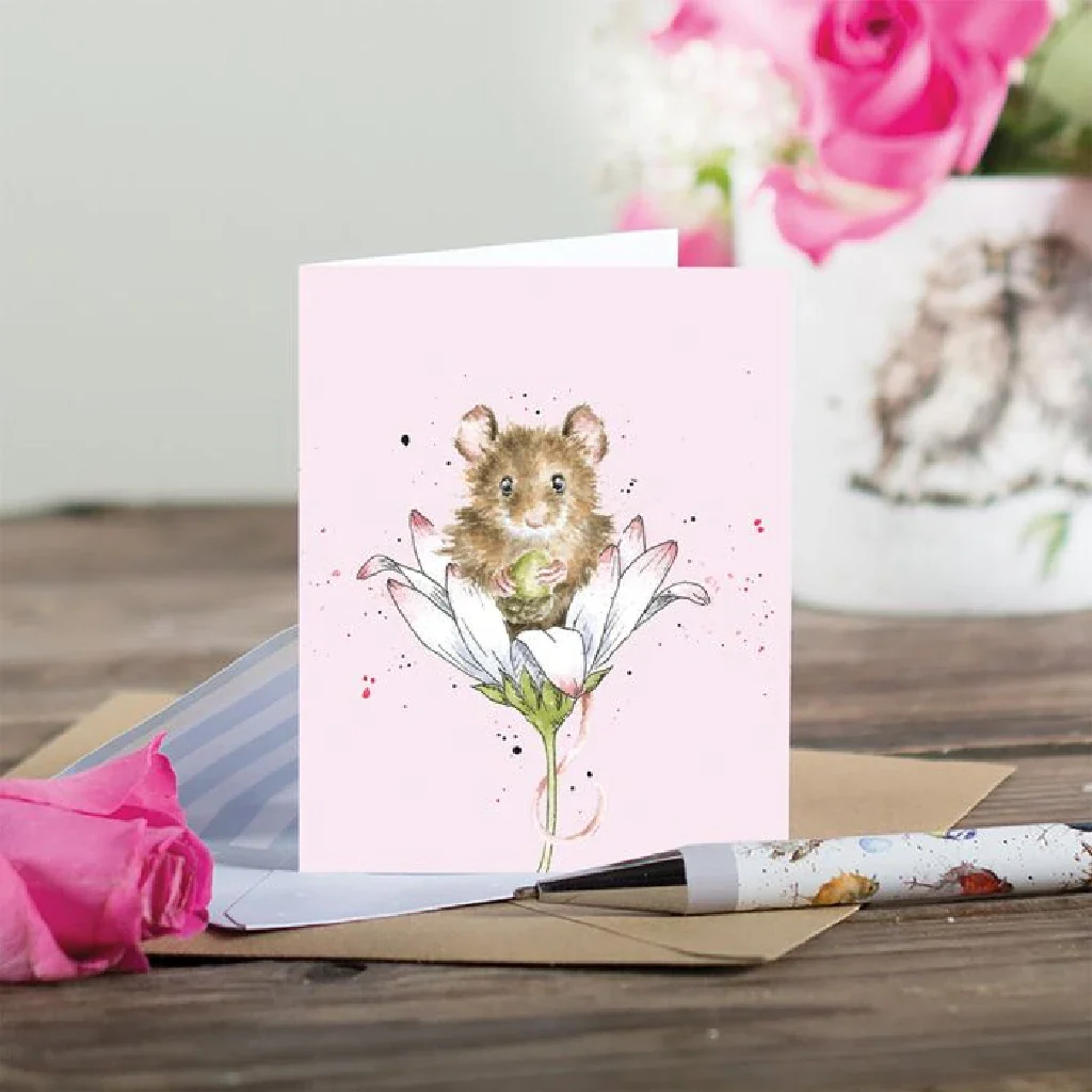 Wrendale : Oops a Daisy' Mouse Enclosure Card - Image 2