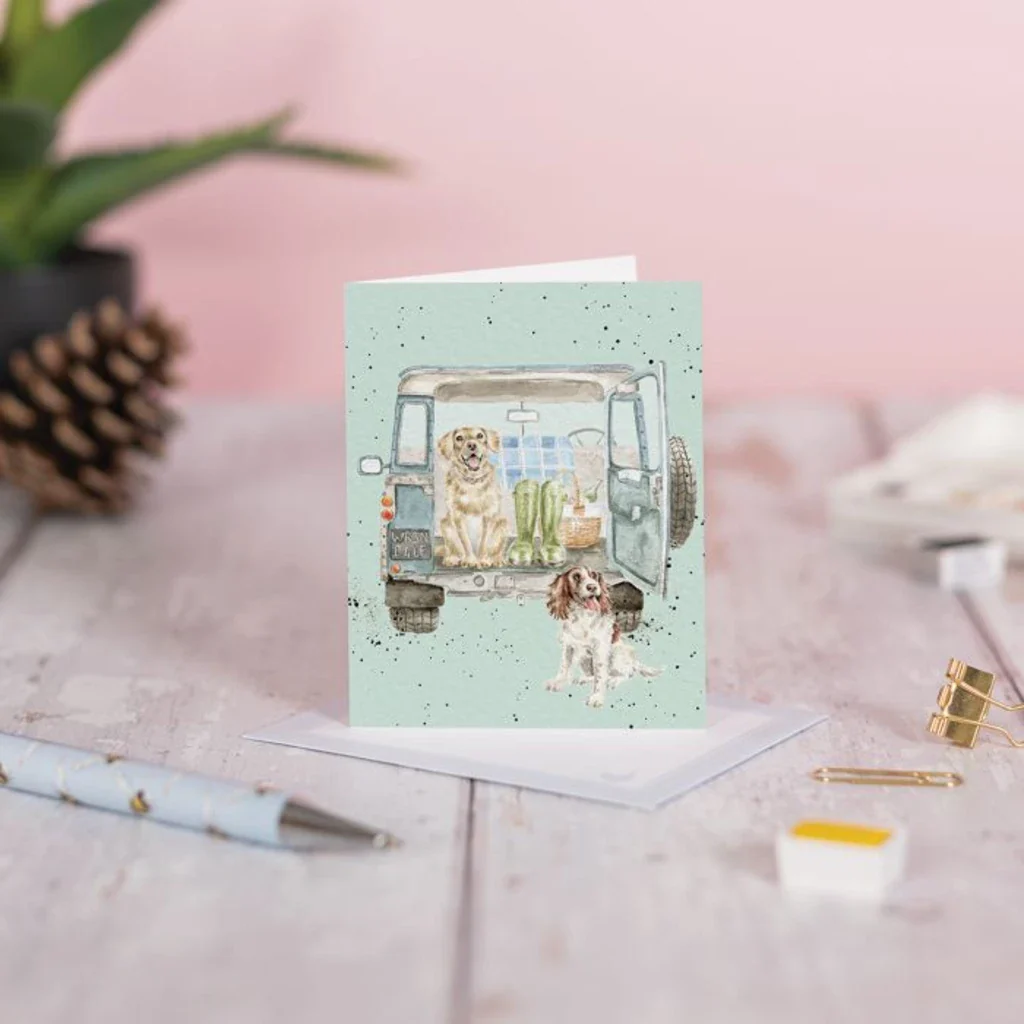 Wrendale : Paws for a Picnic' Spaniel and Labrador Gift Card - Image 2