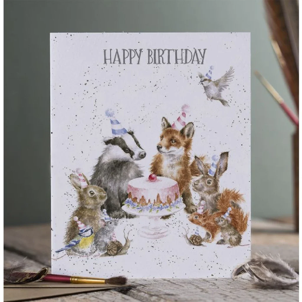 Wrendale : Woodland Party' Woodland Animal Birthday Card - Image 2
