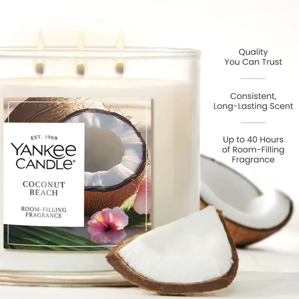 Yankee Candle : Coconut Beach Wick Candles - Image 3