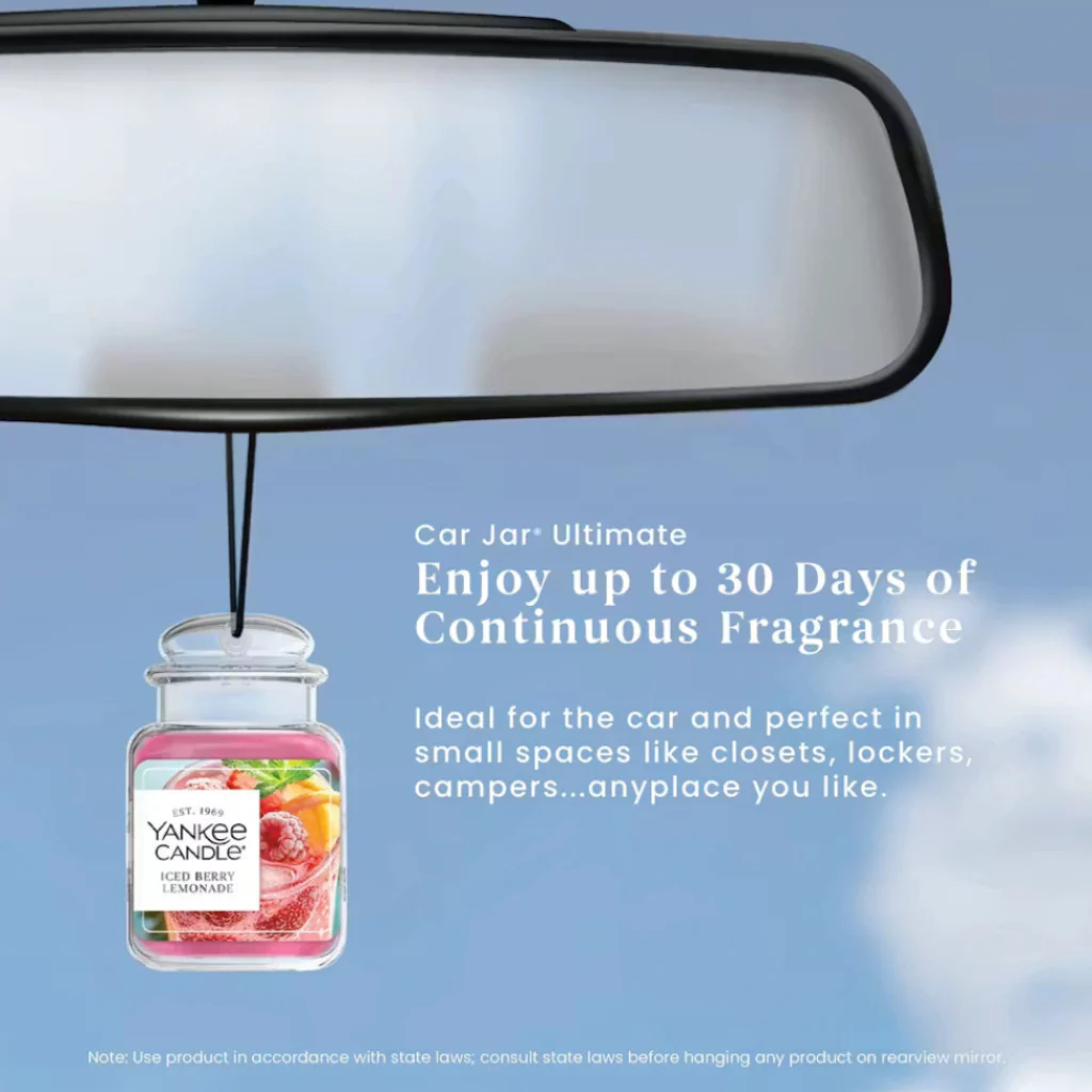 Yankee Candle : Iced Berry Lemonade Car Jar Ultimate Fragrance - Image 3