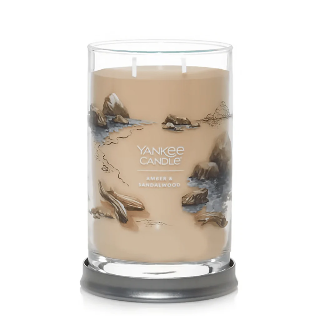 Yankee Candle : Large 2-Wick Tumbler Candle in Amber & Sandalwood - Image 4