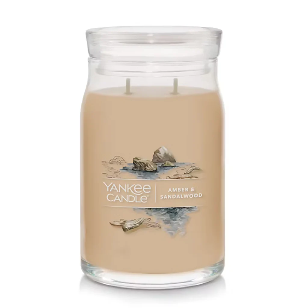 Yankee Candle : Signature Large Jar Candle in Amber & Sandalwood